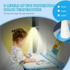 Qaba Kids Table And Chair Set, Activity Desk With USB Lamp, Storage Drawer For Study, Activities, Arts, Or Crafts -Professional Childrens Furniture Store GUEST 7d76b4f1 d972 41c7 bff8 df073287cfcb