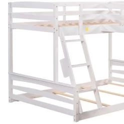 Twin Over Full Bunk Bed With Twin Size Loft Bed With Desk, Slide And Full Length Rail - ModernLuxe 16 Twin Over Full Bunk Bed With Twin Size Loft Bed With Desk, Slide And Full Length Rail - ModernLuxe -Professional Childrens Furniture Store GUEST 7dacb7f2 8405 41eb 800d 4356eb440c7e
