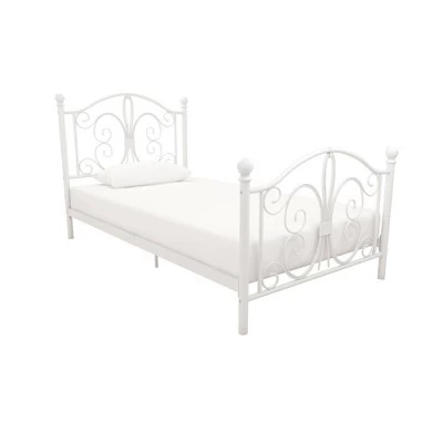 Twin Kids' Bombay Metal Bed White - Room & Joy 5 Twin Kids' Bombay Metal Bed White - Room & Joy - Image 5