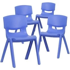 Emma And Oliver 4 Pack Plastic Stackable K-2 School Chair With 13.25"H Seat -Professional Childrens Furniture Store GUEST 81e3834d c539 4563 9f97 4b83c783d49b