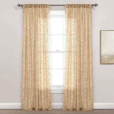 52"x84" Ballgown Glam Sparkle Sequins Window Curtain Panel - Lush Décor 7 52"x84" Ballgown Glam Sparkle Sequins Window Curtain Panel - Lush Décor - Image 7