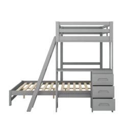 Twin Over Full Bunk Bed With Built-in Desk, Ladder And Three Drawers-ModernLuxe -Professional Childrens Furniture Store GUEST 83358152 00b5 491c 86dc 8eadced5988e