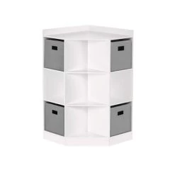 5pc Kids' Corner Cabinet Set With 4 Bins Set - RiverRidge Home -Professional Childrens Furniture Store GUEST 8913df46 0464 4c09 aedd e9ef3470ced6