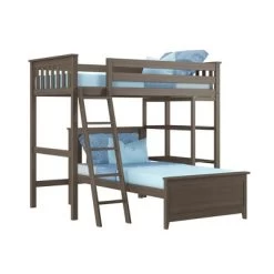 Max & Lily L-Shaped Twin Over Twin Bunk Bed With Bookcase -Professional Childrens Furniture Store GUEST 8923102b 7f05 412a 9b76 37091349e48d