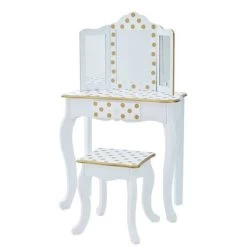 Fashion Polka Dot Gisele Play Vanity Set - Teamson Kids -Professional Childrens Furniture Store GUEST 89455434 746e 4631 92f4 bd7421a79871