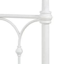 Twin Caledonia Metal Bed Antique White - Inspire Q -Professional Childrens Furniture Store GUEST 8ace4479 a090 49ad 9c17 074777cd03bd