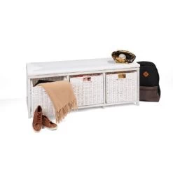 Badger Basket Kid's Storage Bench With Woven Top And Baskets White -Professional Childrens Furniture Store GUEST 8ad5d13e 2ba1 494b a0b5 2b5b30d67d57