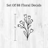 Black Flowers Wall Decor - Decalcomania