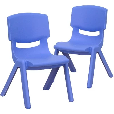 Flash Furniture 2 Pack Plastic Stackable School Chair With 10.5" Seat Height 15 Flash Furniture 2 Pack Plastic Stackable School Chair With 10.5" Seat Height - Image 15