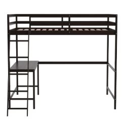 Flash Furniture Riley Loft Bed Frame With Desk, Wooden Bed Frame With Protective Guard Rails & Ladder For Kids And Teens -Professional Childrens Furniture Store GUEST 9181c584 707c 4b5e 9b86 10d460f433e5
