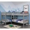 Quadruple Twin Kids' Martell Bunk Bed Gray - IoHOMES