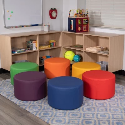 Flash Furniture Soft Seating Flexible Circle For Classrooms And Daycares - 12" Seat Height 2 Flash Furniture Soft Seating Flexible Circle For Classrooms And Daycares - 12" Seat Height - Image 2