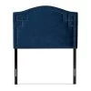 Twin Aubrey Velvet Headboard Blue - Baxton Studio