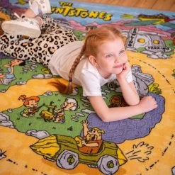 KC CUBS | The Flintstones Boy & Girl Kids City Road Car Vehicle Traffic Educational Learning & Game Play Nursery Classroom Rug Carpet -Professional Childrens Furniture Store GUEST 944ffd1f 3732 4420 ac81 40527583b7e3