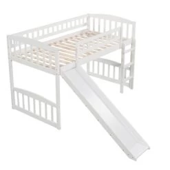 Twin Size Loft Bed With Slide And Ladder - ModernLuxe -Professional Childrens Furniture Store GUEST 9497fc59 b27a 4022 a5b0 e550ba09c427