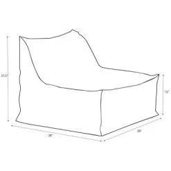 Armless Lounge Kids' Chair Gray - Pillowfort™ -Professional Childrens Furniture Store GUEST 966b9091 5c5b 4f7f 8216 3d51e3ee45b1