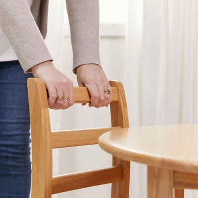 ECR4Kids Three Rung Ladderback Chair, Classroom Seating, Natural, 2-Pack 7 ECR4Kids Three Rung Ladderback Chair, Classroom Seating, Natural, 2-Pack - Image 7