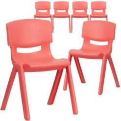 Flash Furniture 6 Pack Plastic Stackable School Chair With 13.25" Seat Height -Professional Childrens Furniture Store GUEST 979dee3f 9b7b 476e 8d7d 225b1075c7b8