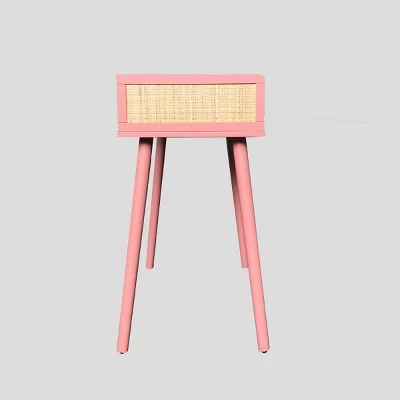 Rattan And Wood Kids' Desk Pink - Pillowfort™ 5 Rattan And Wood Kids' Desk Pink - Pillowfort™ - Image 5