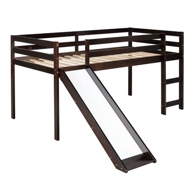 Twin Size Loft Bed With Slide - ModernLuxe 3 Twin Size Loft Bed With Slide - ModernLuxe - Image 3