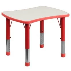 Flash Furniture 21.875"W X 26.625"L Rectangular Plastic Height Adjustable Activity Table -Professional Childrens Furniture Store GUEST 99a40bfb b72c 41d3 ac13 cd9f1c93fd82