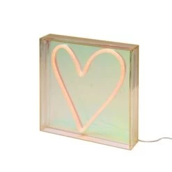 Teen Iridescent Heart Acrylic Box Novelty Table Lamp Pink - West & Arrow -Professional Childrens Furniture Store GUEST 99fa80ef ff4b 44fd b996 92afcb093663