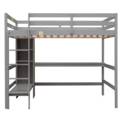 Full Size Loft Bed With Multifunction Shelves And Under-Bed Desk - ModernLuxe 14 Full Size Loft Bed With Multifunction Shelves And Under-Bed Desk - ModernLuxe -Professional Childrens Furniture Store GUEST 9b2d74e5 a2ab 4229 bf4f 1776409d36ed