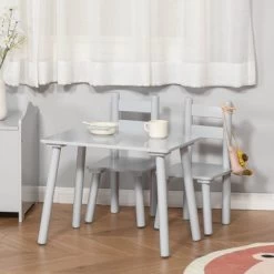 Qaba Kids Wooden Table And Chair Activity Set For Arts, Crafts, Dinning, And Reading For Toddlers Age 2 To 5 -Professional Childrens Furniture Store GUEST 9f4ef2f2 f5f5 47b9 8860 e0829a624706