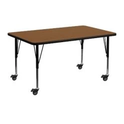 Flash Furniture Mobile 24''W X 48''L Rectangular HP Laminate Activity Table - Height Adjustable Short Legs 7 Flash Furniture Mobile 24''W X 48''L Rectangular HP Laminate Activity Table - Height Adjustable Short Legs -Professional Childrens Furniture Store GUEST a0bccf94 039d 4ba9 9fff 3e9993fd3876