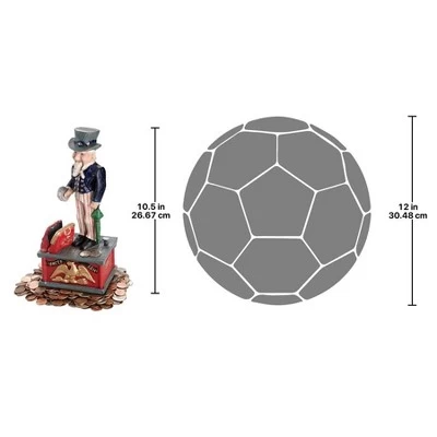Design Toscano Uncle Sam Cast Iron Mechanical Bank 1 Design Toscano Uncle Sam Cast Iron Mechanical Bank