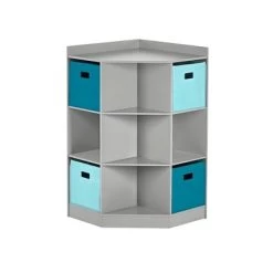 5pc Kids' Corner Cabinet Set With 4 Bins Set - RiverRidge Home -Professional Childrens Furniture Store GUEST a353ee9c 5907 4aea a57e fde9c7fe936f