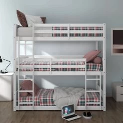 Twin Capri Wood Triple Bunk Bed White - Hillsdale Furniture 18 Twin Capri Wood Triple Bunk Bed White - Hillsdale Furniture -Professional Childrens Furniture Store GUEST a47cef0e eda5 42dc b62e f1cb7286bbdf