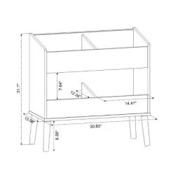 Modern Two Shelf Toy Kids' Bin White - Pillowfort™ -Professional Childrens Furniture Store GUEST a513d7df 5c70 4fb6 90e1 444d6b09cebc