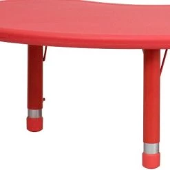 Flash Furniture 35"W X 65"L Half-Moon Plastic Height Adjustable Activity Table 16 Flash Furniture 35"W X 65"L Half-Moon Plastic Height Adjustable Activity Table -Professional Childrens Furniture Store GUEST a5629b8e b7a1 4da3 acfc c7ea69121ec5