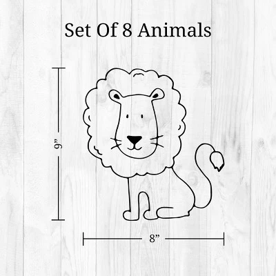 Safari Animals Wall Decor - Decalcomania 7 Safari Animals Wall Decor - Decalcomania - Image 7