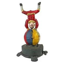 Design Toscano Spinning Acrobat Clown On Globe Authentic Iron Mechanical Bank 7 Design Toscano Spinning Acrobat Clown On Globe Authentic Iron Mechanical Bank -Professional Childrens Furniture Store GUEST a64e3499 0363 470b 94a6 b55b7d17adc2