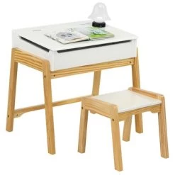 Costway Kids Table & Chair Set Wooden Activity Art Study Desk W/Storage Space -Professional Childrens Furniture Store GUEST a742e593 843e 433b 9f6f f19d853f907d