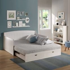 King Harmony Daybed With Conversion White - Alaterre Furniture -Professional Childrens Furniture Store GUEST a919e20d b55b 4c9d b567 658ee30153e8