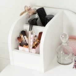 Vito Makeup Desk With Drawer Pure White/Pink - South Shore -Professional Childrens Furniture Store GUEST ab008179 180c 4a56 8396 cec817f22349