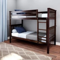 Max & Lily Twin Over Twin Bunk Bed