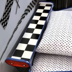 Twin Quessa Police Car Bed With Led Headlight Chair Black/White - HOMES: Inside + Out -Professional Childrens Furniture Store GUEST ac076fe6 b74e 45f0 a899 e5218b4b9659