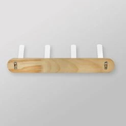 Metal And Wood Hanging Kids' Wall Hooks White - Pillowfort™ -Professional Childrens Furniture Store GUEST aed7a8b1 ab9c 4cdf 876a e71da6f63d0f