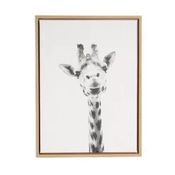 24" X 18" Giraffe Framed Canvas Art - Uniek -Professional Childrens Furniture Store GUEST af26997e 278b 4f4e 91a9 7fe5a49a59ba