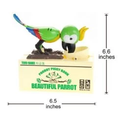 Insten Parrot Piggy Bank Robotic Coin Munching Toy Money Box, Green, 6.6x6.5 Inches 11 Insten Parrot Piggy Bank Robotic Coin Munching Toy Money Box, Green, 6.6x6.5 Inches -Professional Childrens Furniture Store GUEST b106c517 0206 47e0 b1ce 0d1b2741c5fb