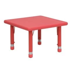 Flash Furniture 24" Square Plastic Height Adjustable Activity Table 22 Flash Furniture 24" Square Plastic Height Adjustable Activity Table -Professional Childrens Furniture Store GUEST b21074ac b323 40e1 8336 f944973aa713