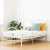 Twin Country Poetry Complete Metal Platform Bed White - South Shore