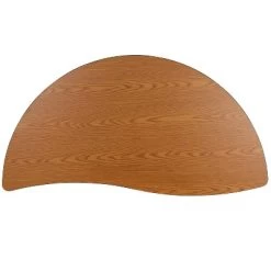 Emma And Oliver 60" Half Circle Wave Flexible Collaborative Oak Kids Adjustable Height Activity Table -Professional Childrens Furniture Store GUEST b40f9678 85bb 4d01 9437 826b8c76ee80
