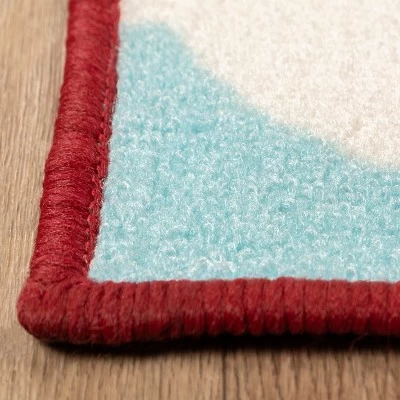 Non-Slip Airplane Modern Kid's Washable Indoor Area Rug - Blue Nile Mills 3 Non-Slip Airplane Modern Kid's Washable Indoor Area Rug - Blue Nile Mills - Image 3