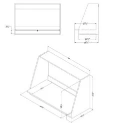 Interface Wall Mount Desk Pure White - South Shore -Professional Childrens Furniture Store GUEST b4b22bb0 65b9 44ab a158 93e717c206bc 1