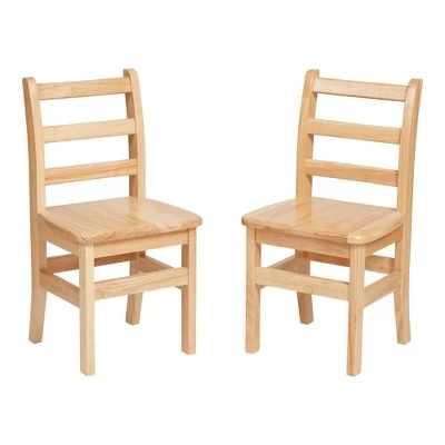 ECR4Kids Three Rung Ladderback Chair, Classroom Seating, Natural, 2-Pack 14 ECR4Kids Three Rung Ladderback Chair, Classroom Seating, Natural, 2-Pack - Image 14